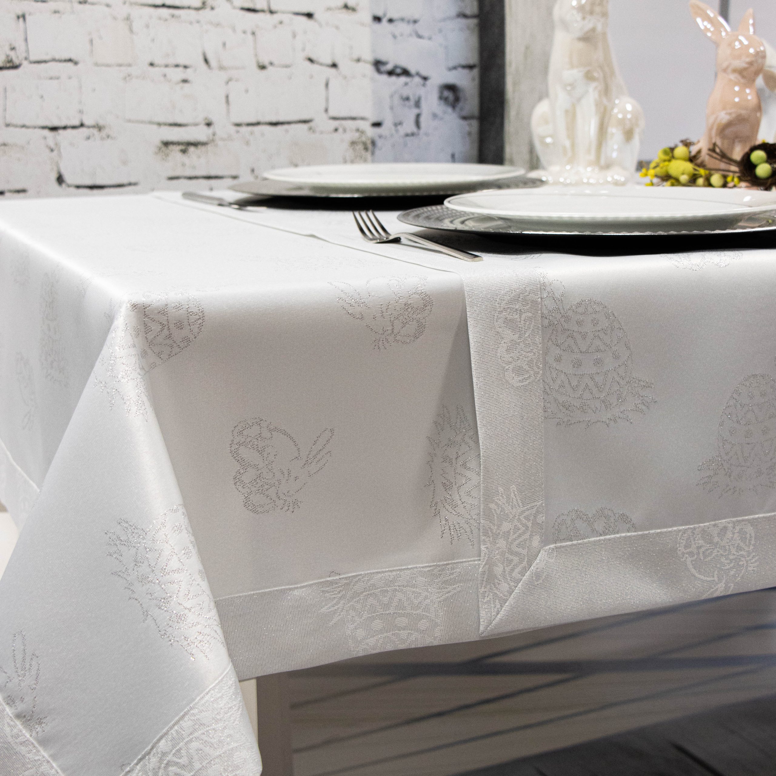 Obrus Wielkanocny Gold Silver – Srebro Obrus Wielkanocny Gold Silver – Srebro