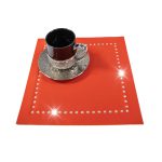 Podkładka Glamour 30×30 – Czerwona + Srebrne dżety Podkładka Glamour 30×30 – Czerwona + Srebrne dżety