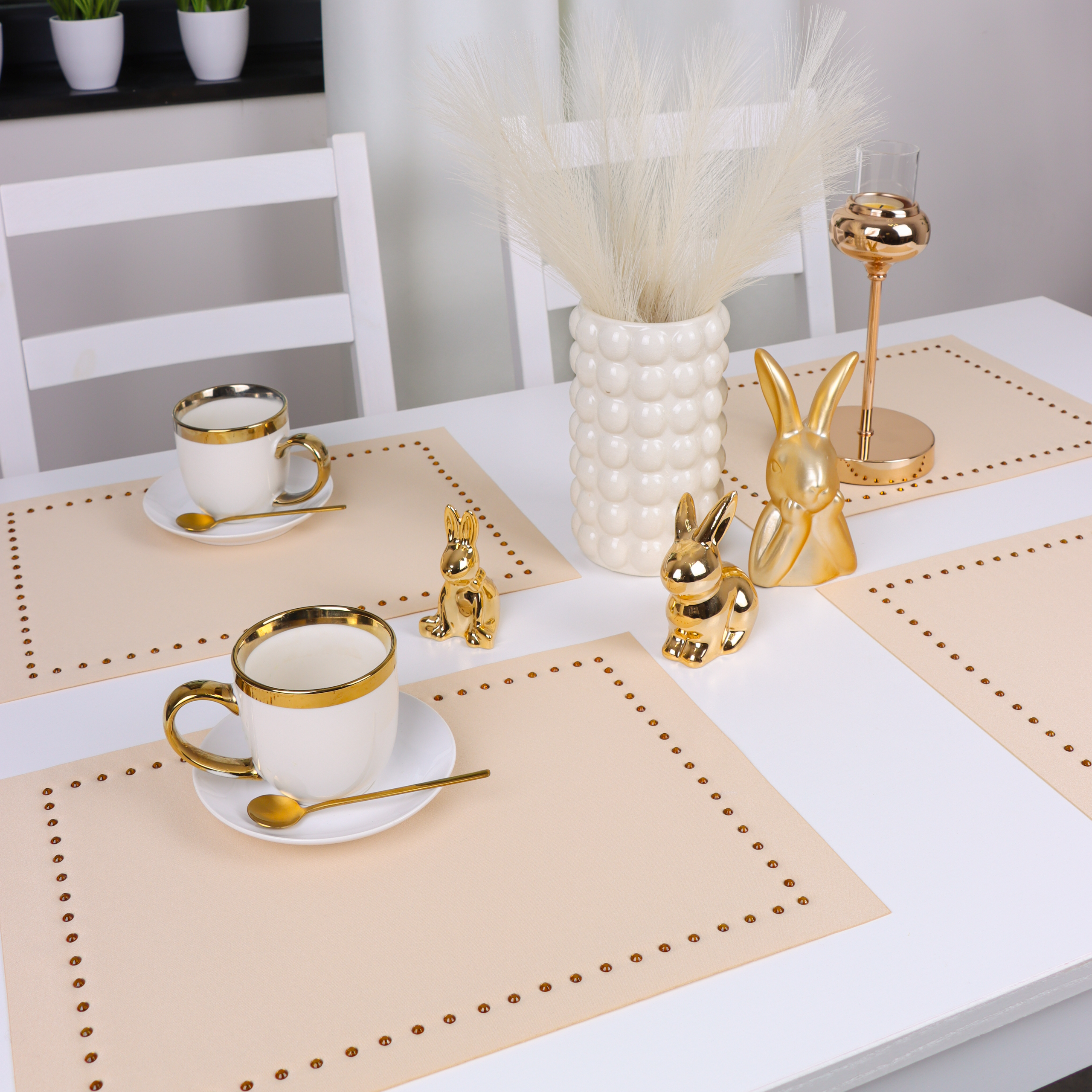 Podkładka Glamour 30×42 – Beż + złote dżety Podkładka Glamour 30×42 – Beż + złote dżety