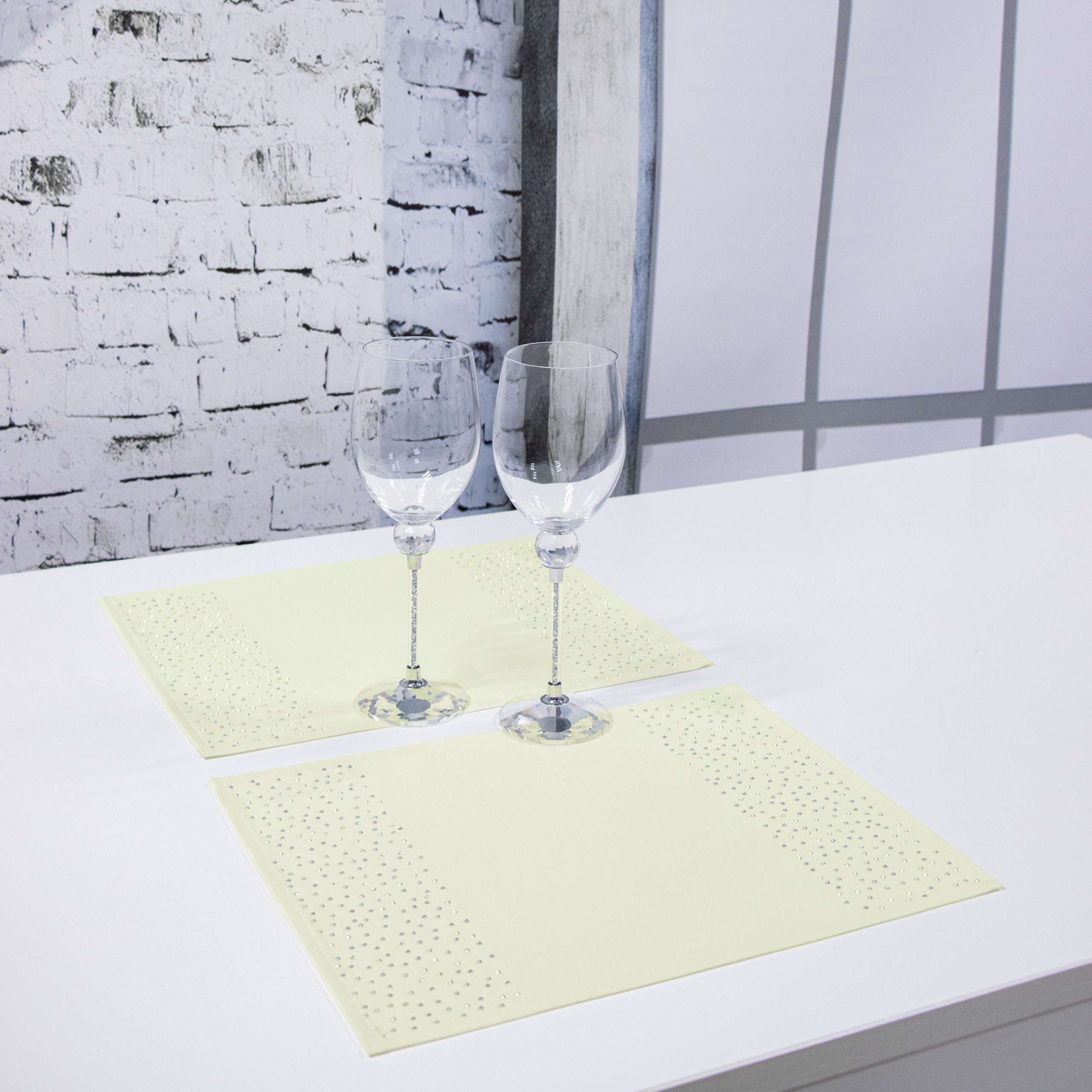 Podkładka Brylant – Jasny zółty + srebrne dżety Podkładka Brylant – Jasny zółty + srebrne dżety