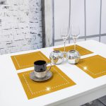 Podkładka Glamour 30×30 – Złota + Srebrne dżety