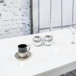 Podkładka Glamour 30×42 Owal – Czerwona + Złote dżety