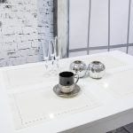 Podkładka Glamour 30×42 – Czerwona + złote dżety