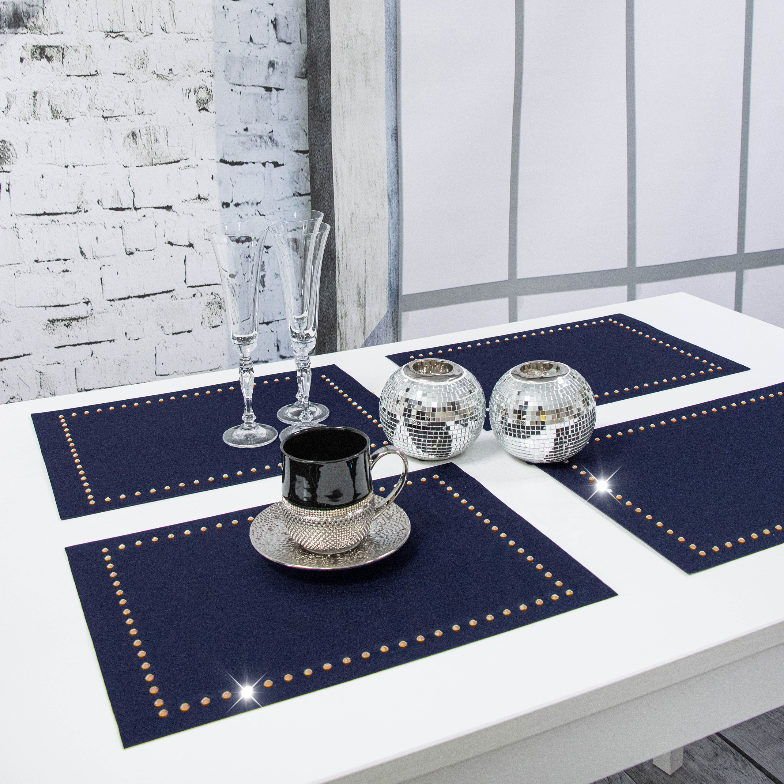 Podkładka Glamour 30×42 – Granat + Złote dżety Podkładka Glamour 30×42 – Granat + Złote dżety