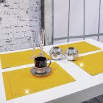 Podkładka Glamour 30×42 Owal – Beżowa + Srebrne dżety