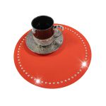 Podkładka Glamour  Koło – Czarna + Złote dżety