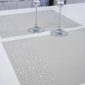 Podkładka Brylant – Szara + Srebrne dżety