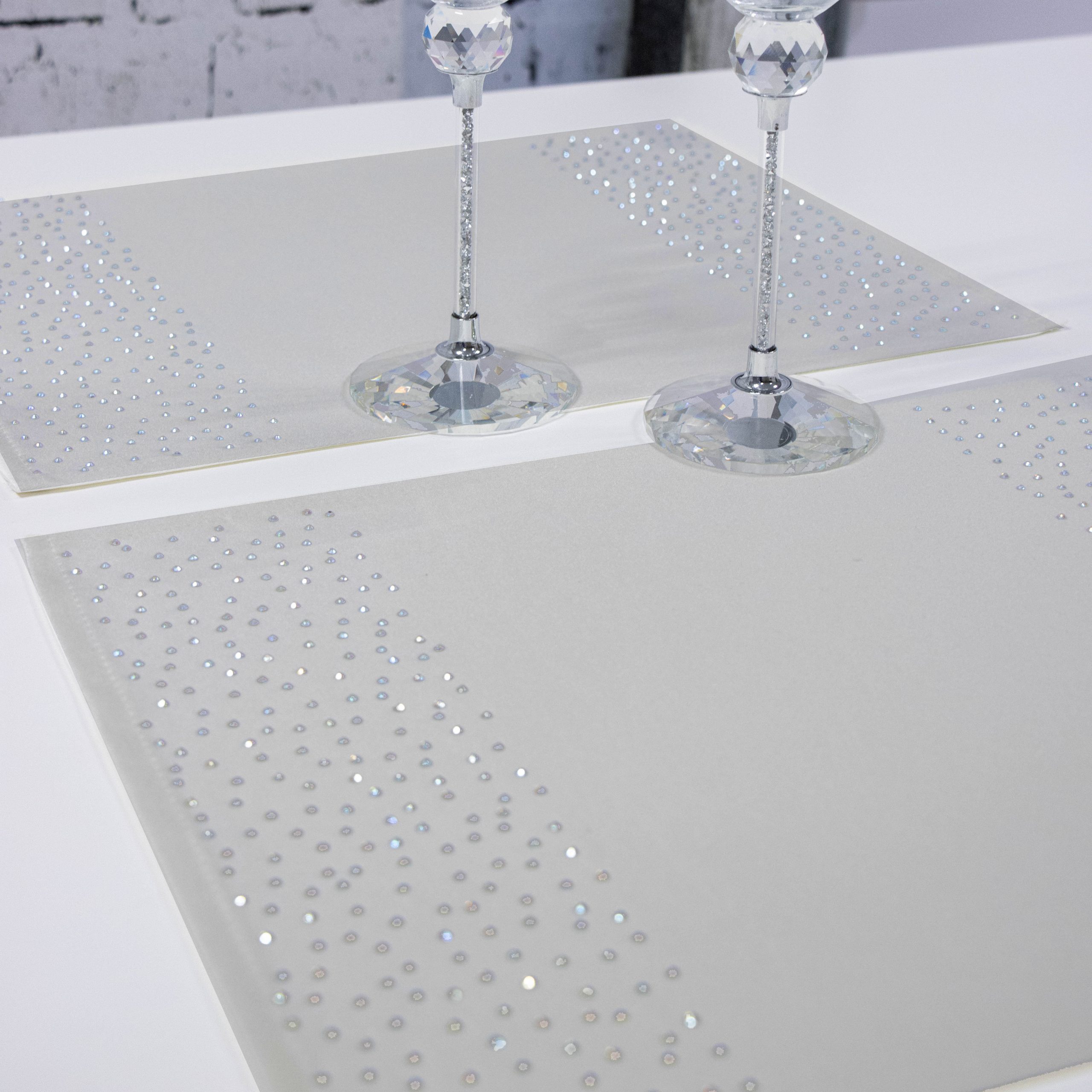 Podkładka Brylant – Szara + Srebrne dżety Podkładka Brylant – Szara + Srebrne dżety