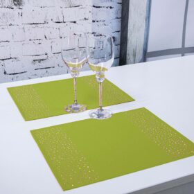 Podkładka Brylant – Jasna zieleń + Srebrne dżety