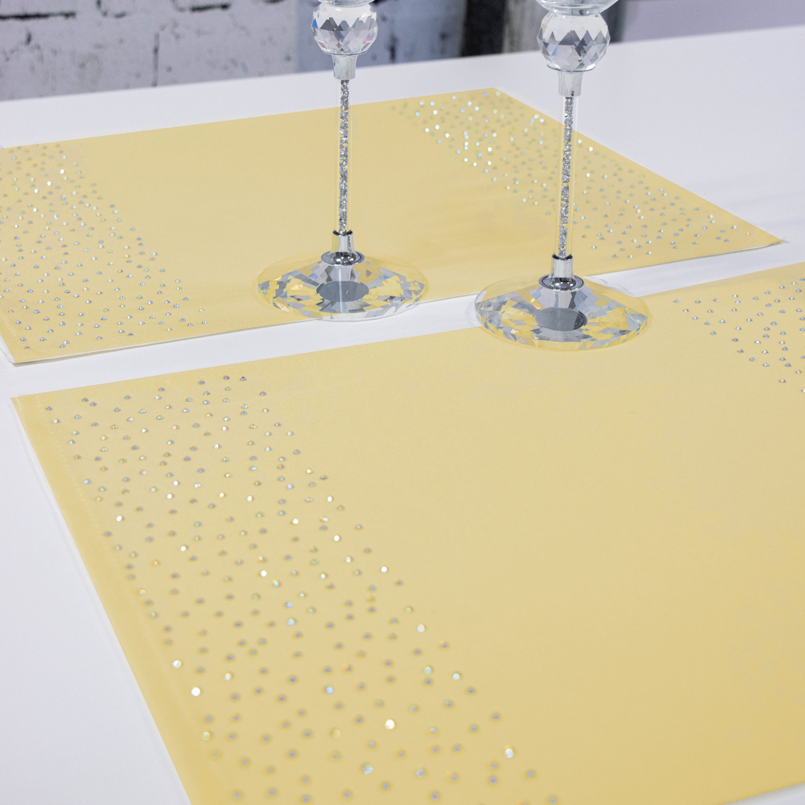 Podkładka Brylant – Żółty + Srebrne dżety Podkładka Brylant – Żółty + Srebrne dżety