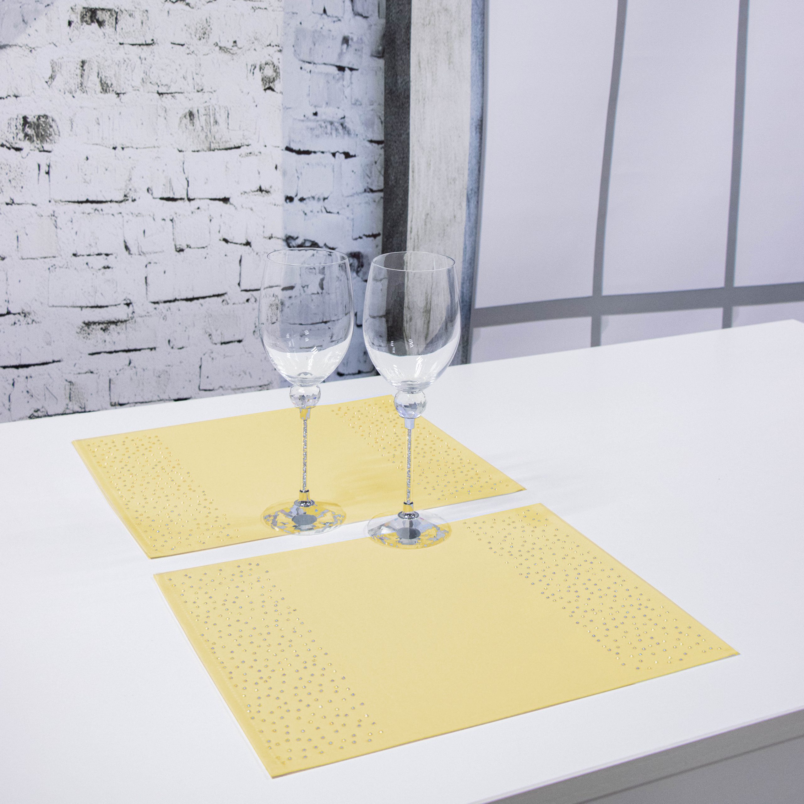 Podkładka Brylant – Żółty + Srebrne dżety Podkładka Brylant – Żółty + Srebrne dżety