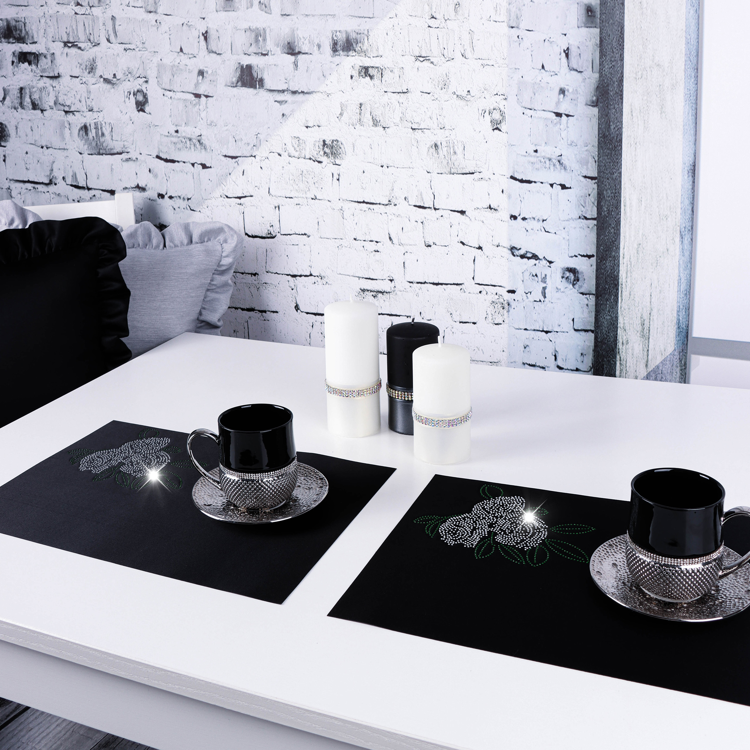 Podkładka Glamour – Róża Srebro Podkładka Glamour – Róża Srebro