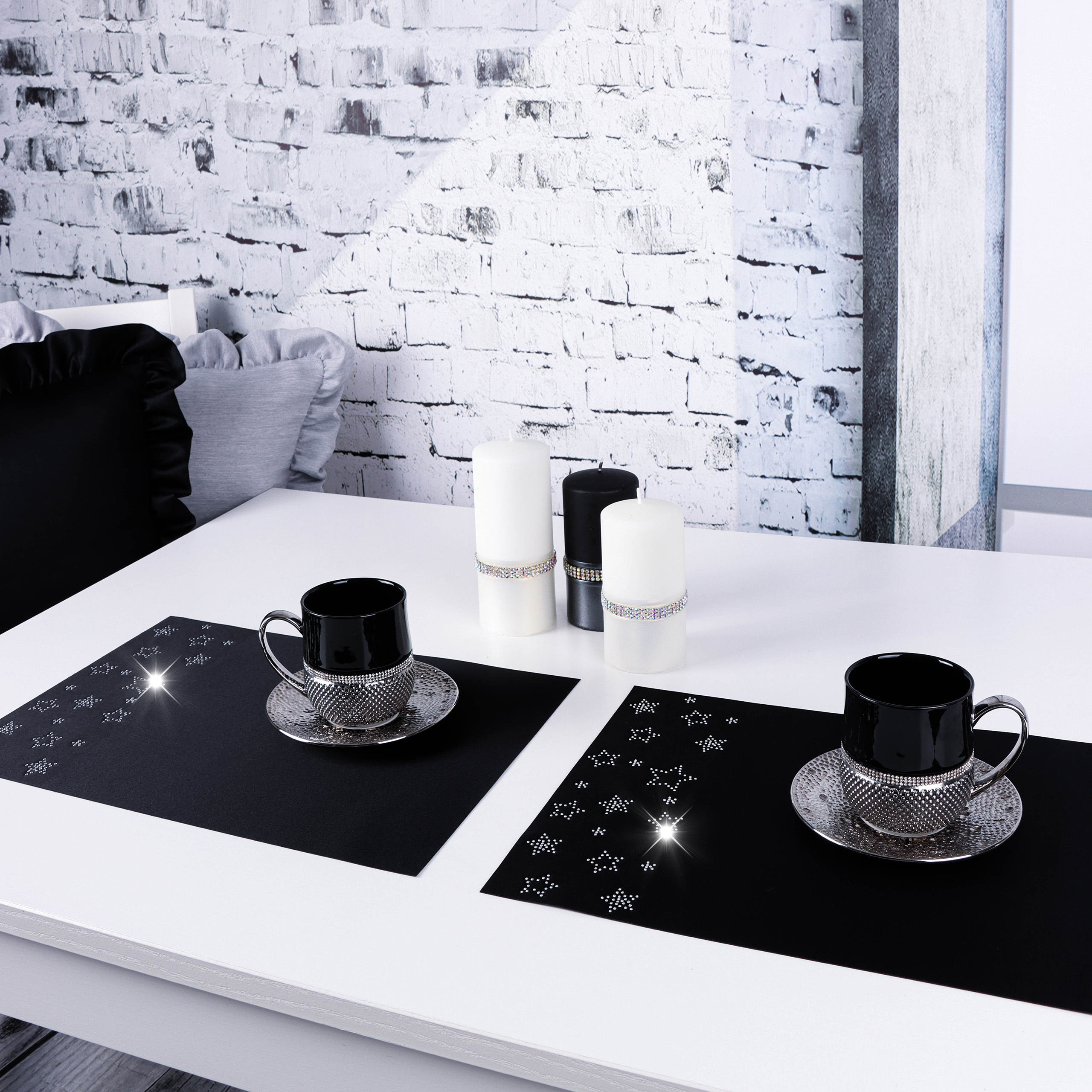 Podkładka Glamour – Małe gwiazdki Srebro Podkładka Glamour – Małe gwiazdki Srebro