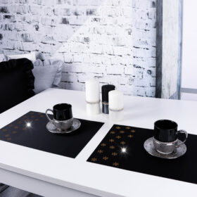 Podkładka Glamour – Śnieżynki Złoto