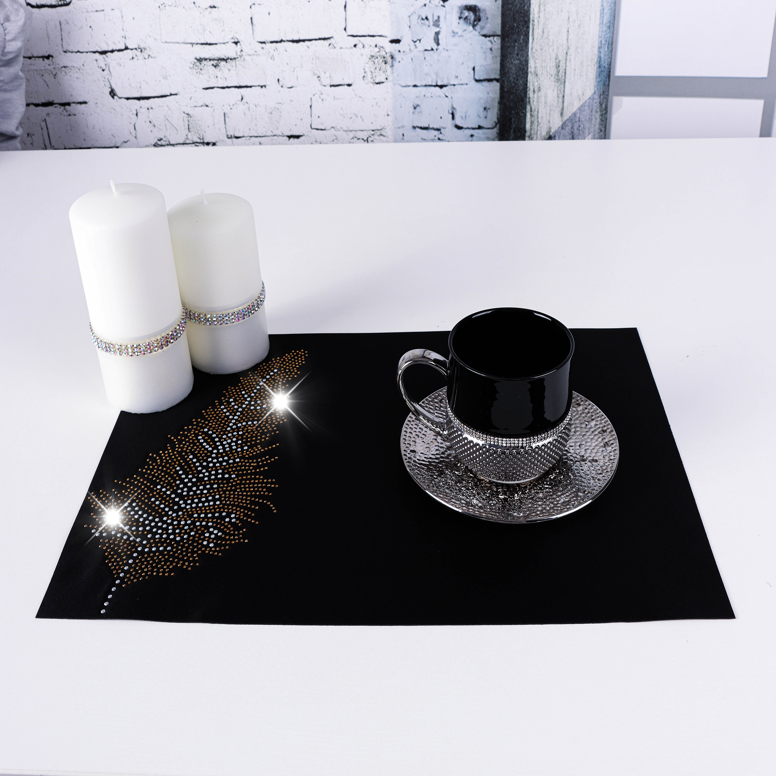 Podkładka Glamour – Liść Złoto Podkładka Glamour – Liść Złoto