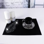 Podkładka Glamour – Liść Srebro Podkładka Glamour – Liść Srebro