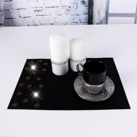 Podkładka Glamour – Śnieżynki Złoto