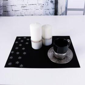 Podkładka Glamour – Śnieżynki Srebro