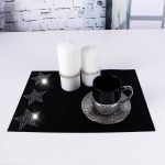 Podkładka Glamour – Gwiazdki Srebro