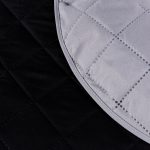 Narzuta dwuwarstwowa pikowana Czarna z szarym Narzuta dwuwarstwowa pikowana Czarna z szarym