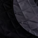 Narzuta dwuwarstwowa pikowana Czarny z grafitem