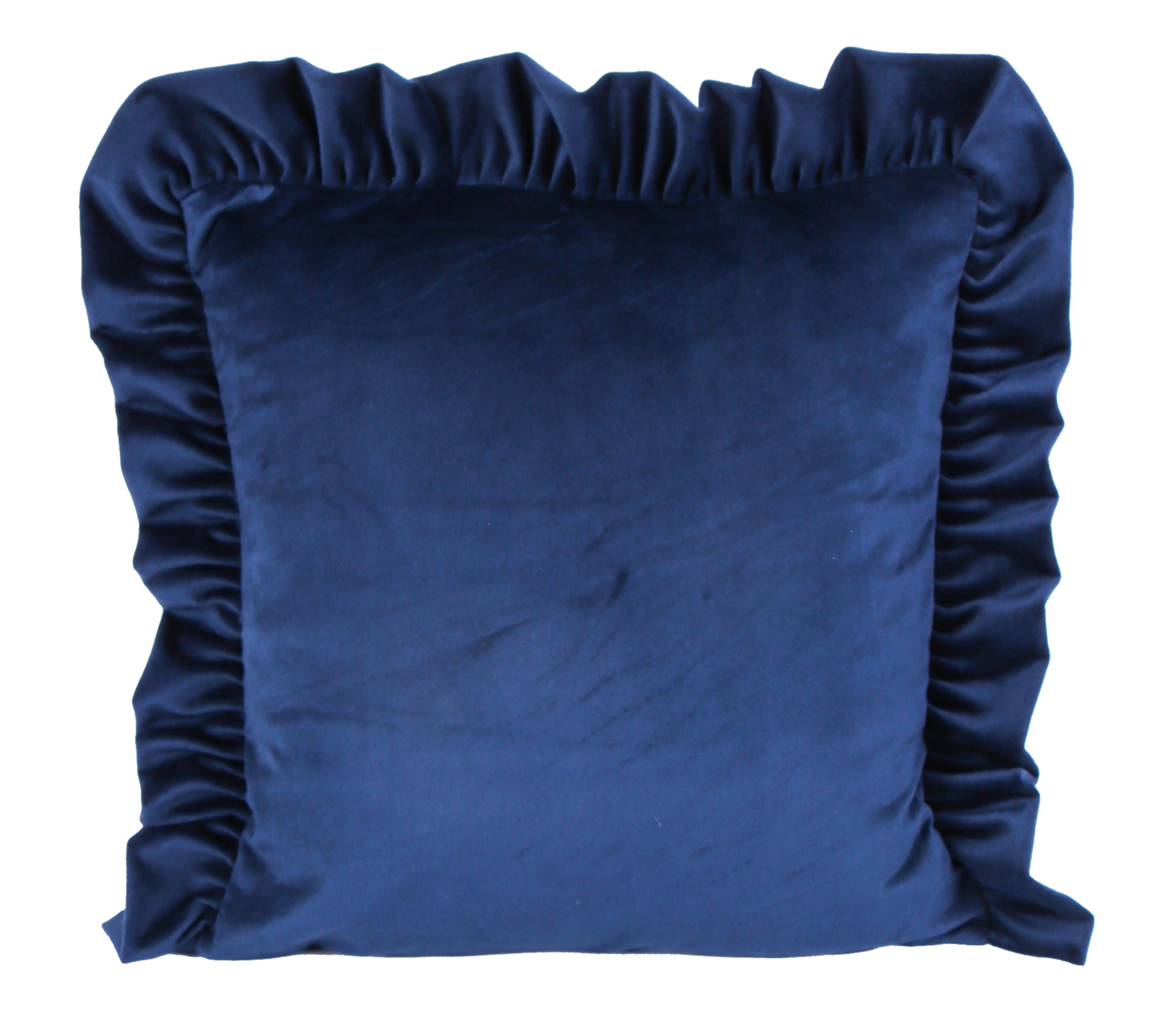 Poszewka welwetowa z falbanką – Granat Poszewka welwetowa z falbanką – Granat