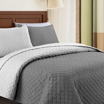 Pikowana szary z białym Pikowana szary z białym