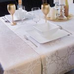 Obrus Modern – Biel Złoto