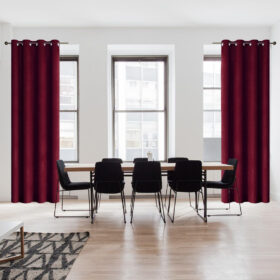 Zasłona welwetowa – Bordowa