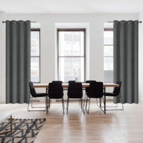 Zasłona welwetowa – Ciemny szary