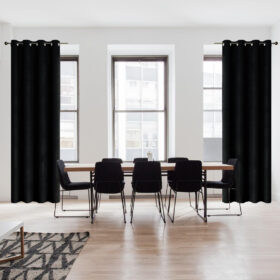 Zasłona welwetowa – Czarna