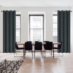 Zasłona welwetowa – Grafit