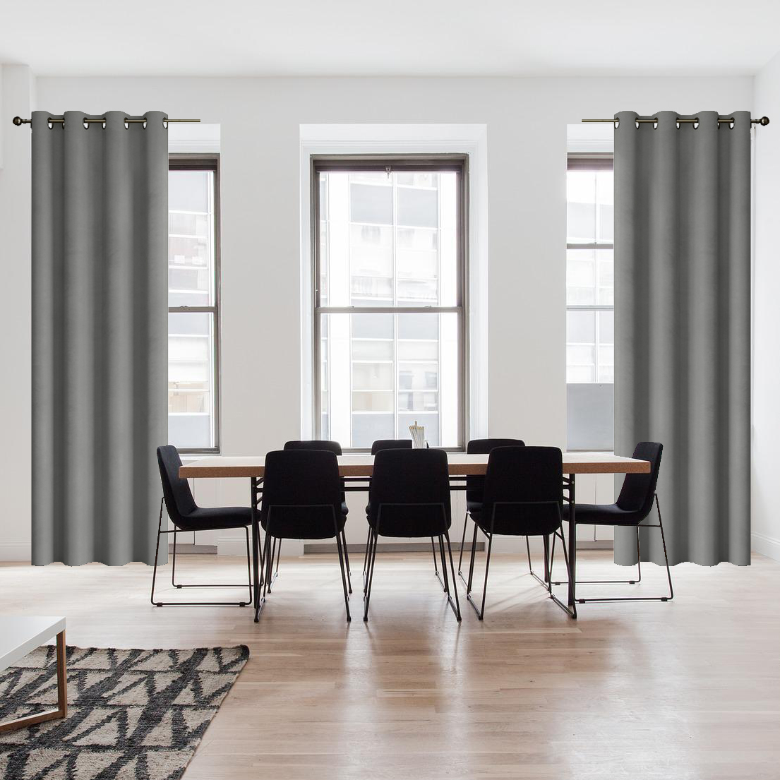 Zasłona welwetowa – Jasny szary Zasłona welwetowa – Jasny szary