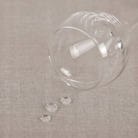 Tkanina matowa, gładka, dekoracyjna Panama Beż