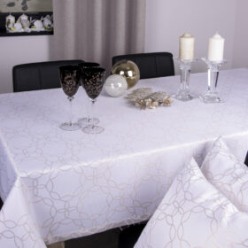 Obrus Modern – Biel Złoto