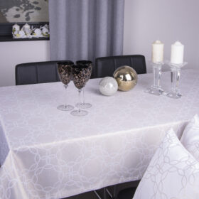 Obrus Modern – Biel Złoto Obrus Modern – Biel Złoto