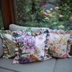 Poszewka z falbanką Druk Kwiat 390926-004