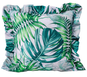 Poszewka z falbanką Druk Kwiat 400744-001