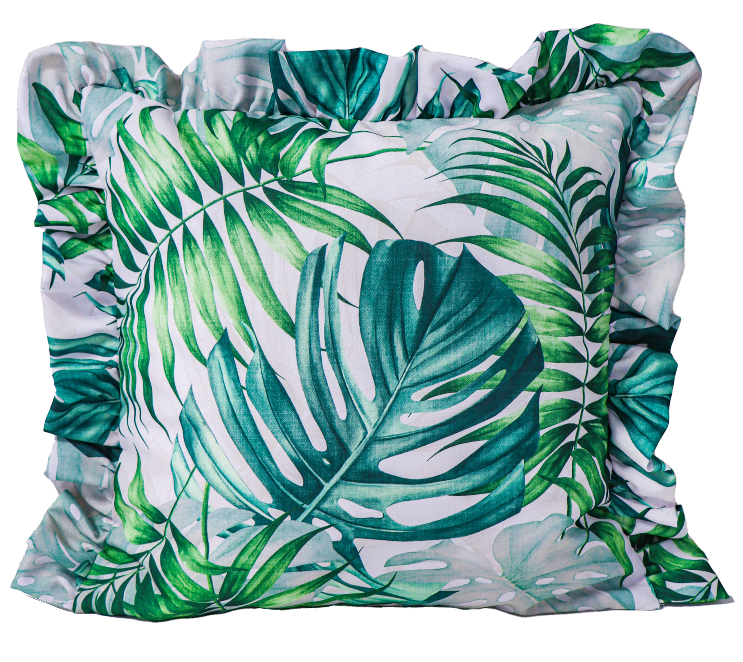 Poszewka z falbanką Druk Kwiat 400744-001 Poszewka z falbanką Druk Kwiat 400744-001