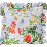 Poszewka z falbanką Druk Kwiat 391011-007