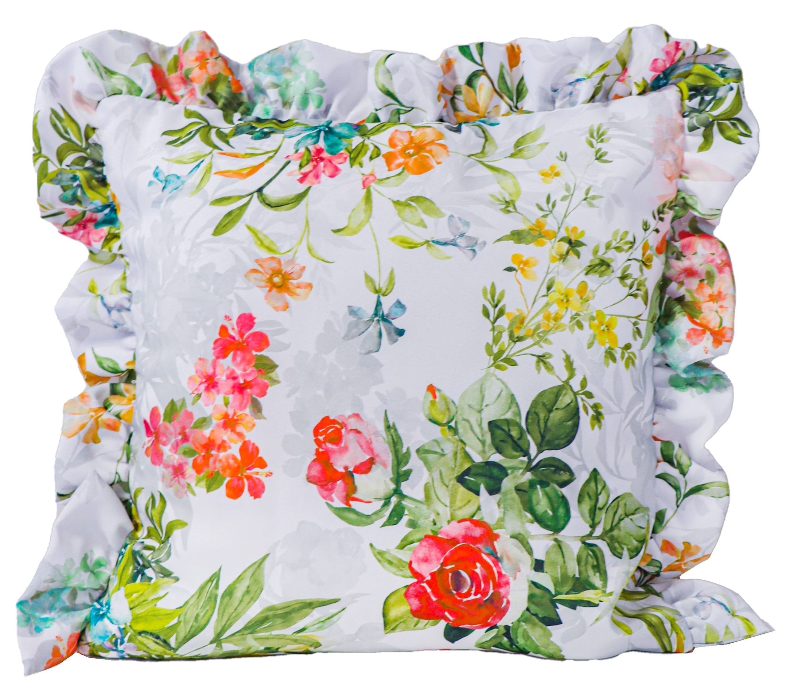 Poszewka z falbanką Druk Kwiat 390994-004 Poszewka z falbanką Druk Kwiat 390994-004