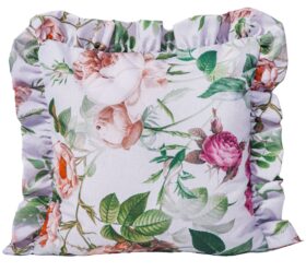 Poszewka z falbanką Druk Kwiat 390926-004