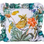 Poszewka z falbanką Druk Kwiat 391011-007