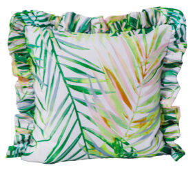 Poszewka z falbanką Druk Kwiat 390914-007