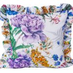 Poszewka z falbanką Druk Kwiat 390926-004