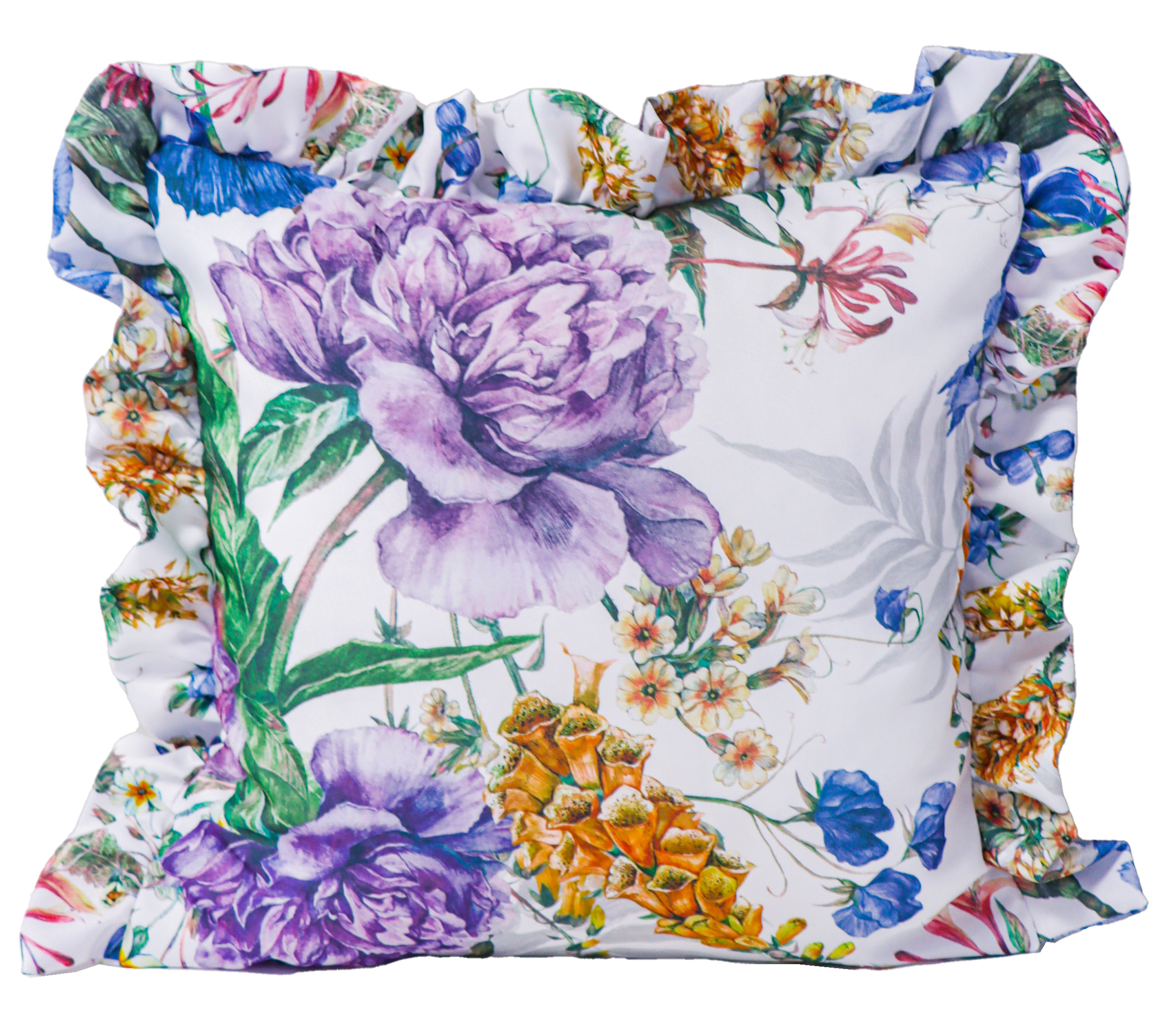 Poszewka z falbanką Druk Kwiat 390959-005 Poszewka z falbanką Druk Kwiat 390959-005