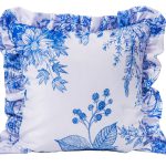 Poszewka z falbanką Druk Kwiat 400744-001