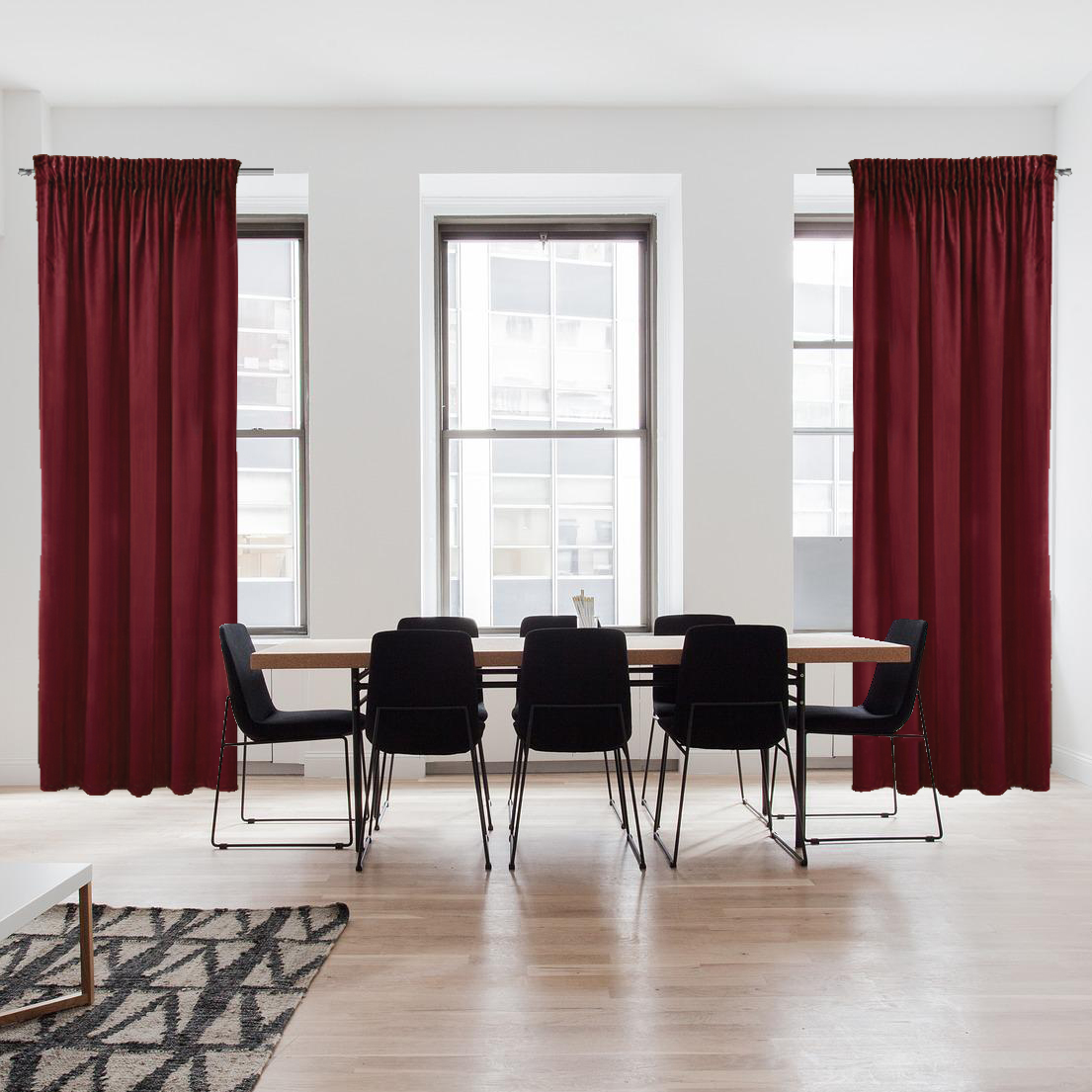 Zasłona welwetowa – Bordowa Zasłona welwetowa – Bordowa