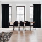 Zasłona welwetowa – Czarna