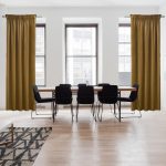 Zasłona welwetowa – Musztardowy